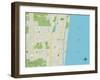 Political Map of Delray Beach, FL-null-Framed Art Print