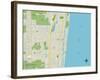 Political Map of Delray Beach, FL-null-Framed Art Print