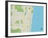 Political Map of Delray Beach, FL-null-Framed Art Print