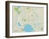 Political Map of Deltona, FL-null-Framed Art Print