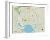 Political Map of Deltona, FL-null-Framed Art Print