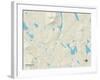 Political Map of Denmark, ME-null-Framed Art Print