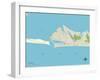 Political Map of Destin, FL-null-Framed Art Print