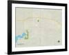 Political Map of Dickinson, ND-null-Framed Art Print