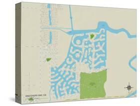 Political Map of Discovery Bay, CA-null-Stretched Canvas