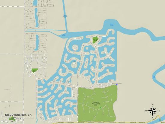 Political Map of Discovery Bay, CA