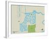 Political Map of Discovery Bay, CA-null-Framed Art Print