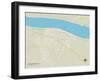 Political Map of Donaldsonville, LA-null-Framed Art Print