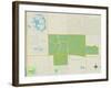 Political Map of Doral, FL-null-Framed Art Print