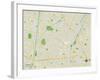 Political Map of Downey, CA-null-Framed Art Print