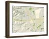 Political Map of Dublin, CA-null-Framed Art Print