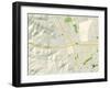 Political Map of Dublin, CA-null-Framed Art Print