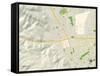 Political Map of Dublin, CA-null-Framed Stretched Canvas