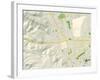 Political Map of Dublin, CA-null-Framed Art Print