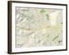 Political Map of Dublin, CA-null-Framed Art Print