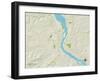 Political Map of Dubuque, IA-null-Framed Art Print