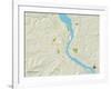 Political Map of Dubuque, IA-null-Framed Art Print