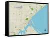 Political Map of Duluth, MN-null-Framed Stretched Canvas