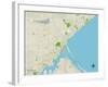 Political Map of Duluth, MN-null-Framed Art Print