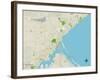 Political Map of Duluth, MN-null-Framed Art Print