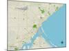 Political Map of Duluth, MN-null-Mounted Art Print