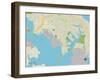 Political Map of Dundalk, MD-null-Framed Art Print