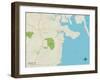 Political Map of Duxbury, MA-null-Framed Art Print