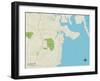 Political Map of Duxbury, MA-null-Framed Art Print