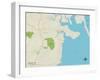 Political Map of Duxbury, MA-null-Framed Art Print