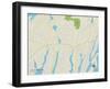 Political Map of East Falmouth, MA-null-Framed Art Print