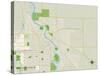 Political Map of East Grand Forks, MN-null-Stretched Canvas