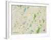 Political Map of East Hanover, NJ-null-Framed Art Print