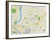 Political Map of East Hartford, CT-null-Framed Art Print