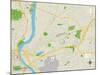 Political Map of East Hartford, CT-null-Mounted Art Print