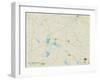 Political Map of East Kingston, NH-null-Framed Art Print