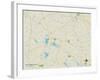 Political Map of East Kingston, NH-null-Framed Art Print