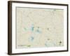 Political Map of East Kingston, NH-null-Framed Art Print