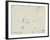 Political Map of East Kingston, NH-null-Framed Art Print