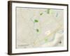 Political Map of East Stroudsburg, PA-null-Framed Art Print