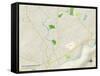 Political Map of East Stroudsburg, PA-null-Framed Stretched Canvas