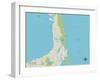 Political Map of Eastham, MA-null-Framed Art Print