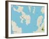 Political Map of Eastport, ME-null-Framed Art Print