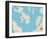 Political Map of Eastport, ME-null-Framed Art Print