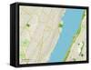 Political Map of Edgewater, NJ-null-Framed Stretched Canvas