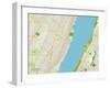 Political Map of Edgewater, NJ-null-Framed Art Print