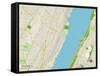 Political Map of Edgewater, NJ-null-Framed Stretched Canvas