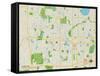 Political Map of Edina, MN-null-Framed Stretched Canvas