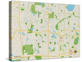Political Map of Edina, MN-null-Stretched Canvas