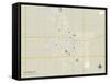 Political Map of El Centro, CA-null-Framed Stretched Canvas