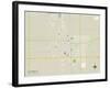 Political Map of El Centro, CA-null-Framed Art Print